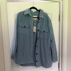 NWT Thread & Supply Sky Blue Shirt Jacket